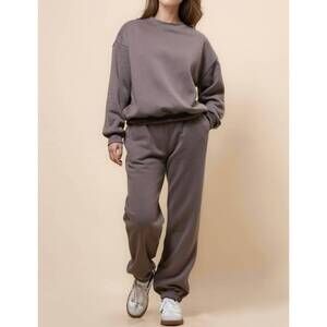 NEW SWEETKAMA living my cozy life sweatsuit sets in moca